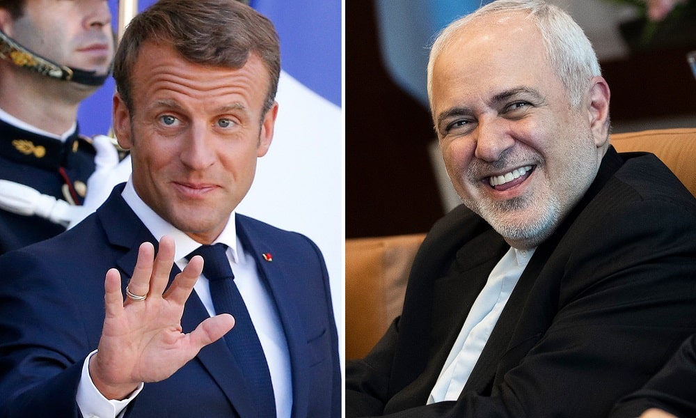 Macron ve Zarif Bir Araya Gelmişti