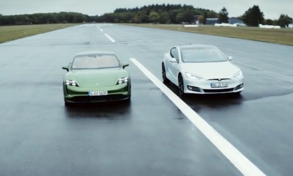 Porsche Taycan ile Tesla Model S’in Beklenen Drag Yarışı!