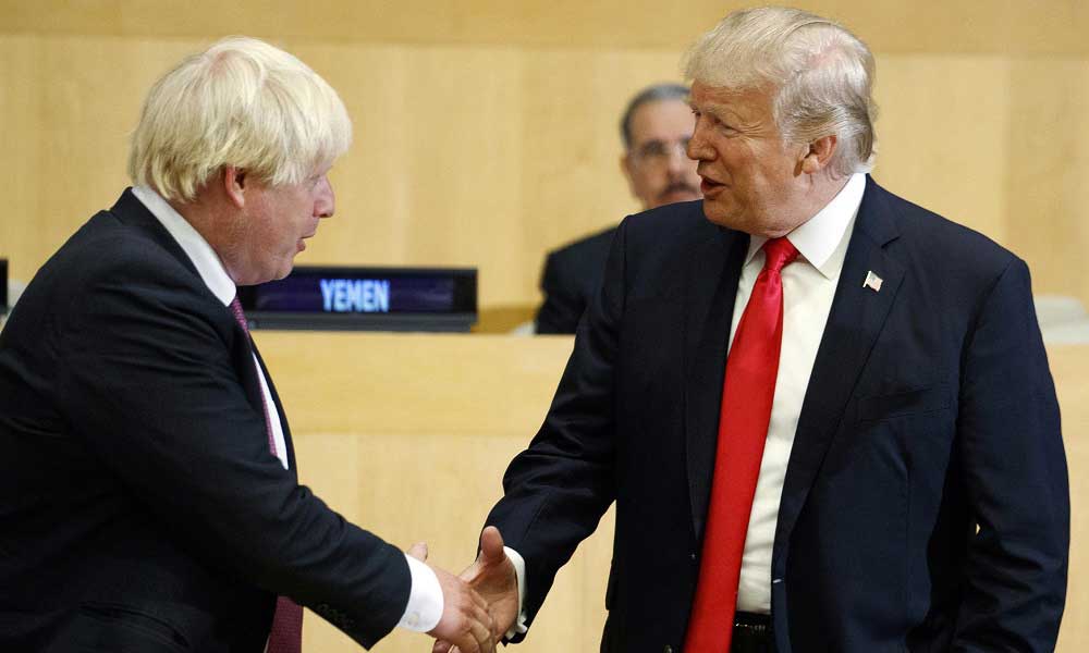 Trump Boris Johnson’ın Seçim Zaferini Kutladı 