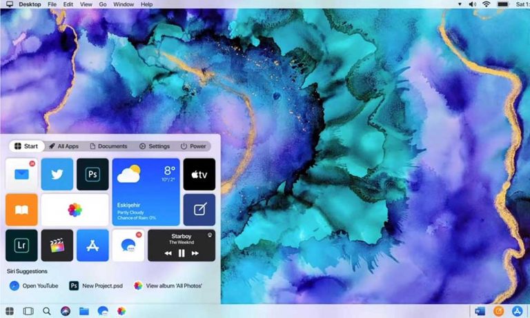 Türk Geliştirici Windows 10 ile macOS Karışımı İşletim Sistemini Hayal Etti