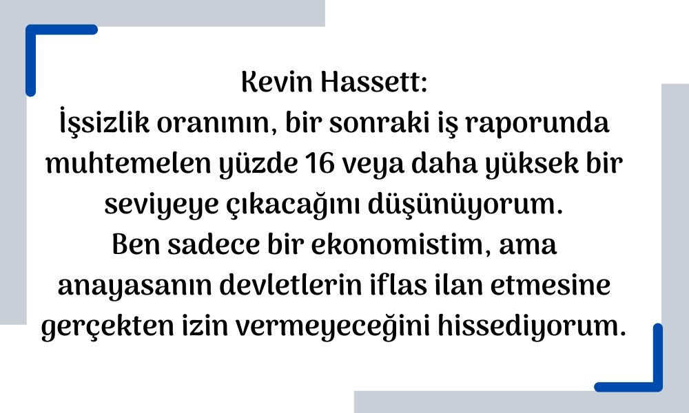 Kevin Hassett Yorumu