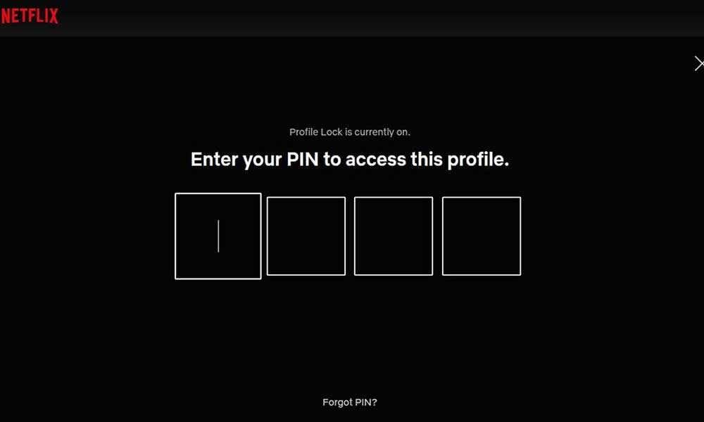 PIN ile Profil Kilitleme Özelliği