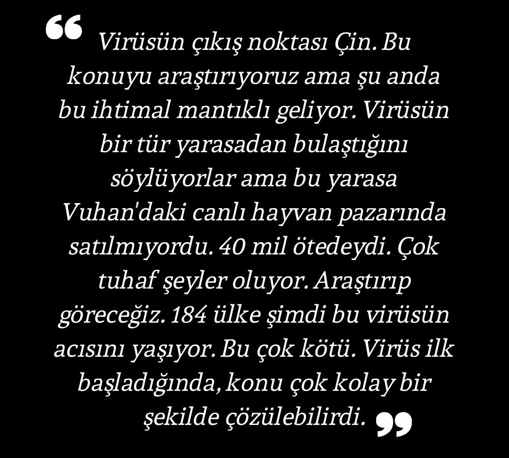 Trump Virüs 184 Ülkede