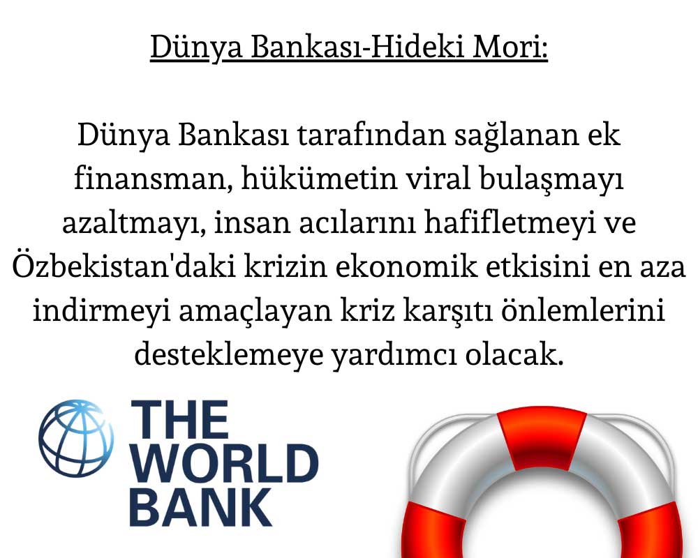 Dünya Bankası Özbekistan Yardım Açıklaması