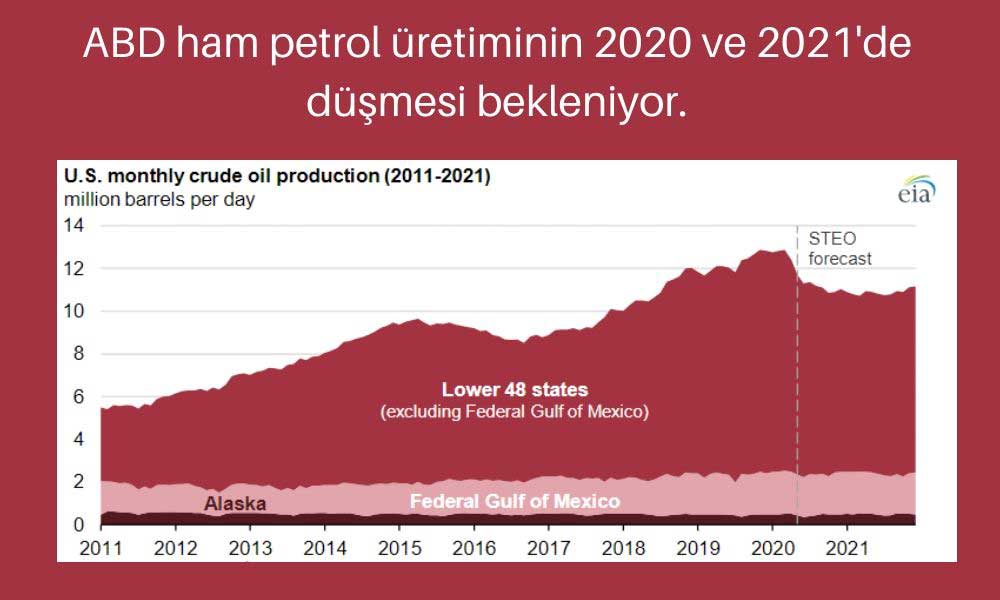 ABD Ham Petrol Üretimi Düşüş Bekleniyor