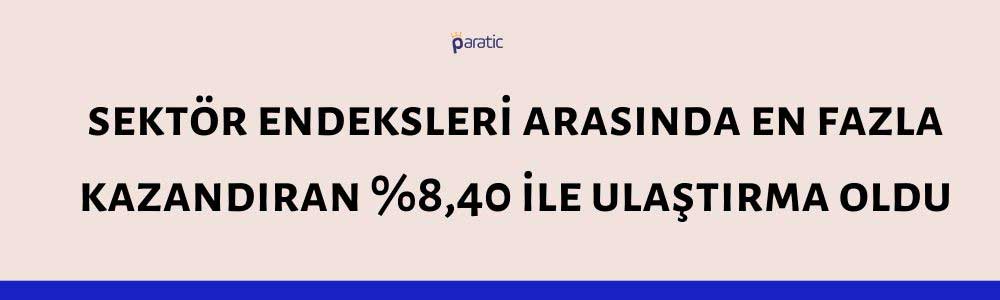 Borsa İstanbul En Kazandıran Sektör Endeksi Ulaştırma