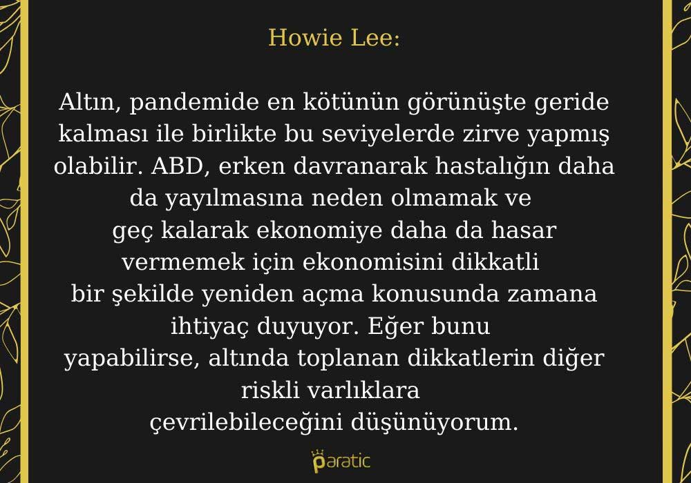 Howie Lee Altın Yorumu
