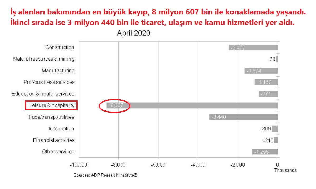 Sektörler Bazında İş Kayıpları Sektörler Bazında İş Kayıpları