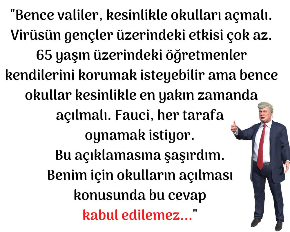 Trump Okul Açma Açıklama