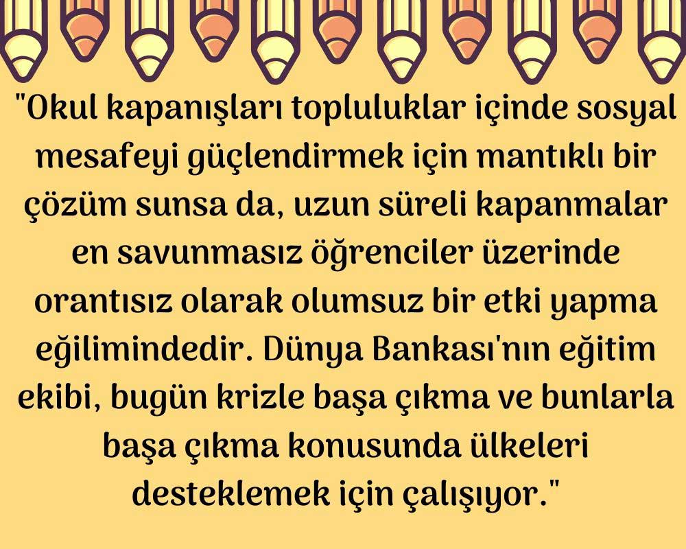 Dünya Bankası Eğitim Yorumu