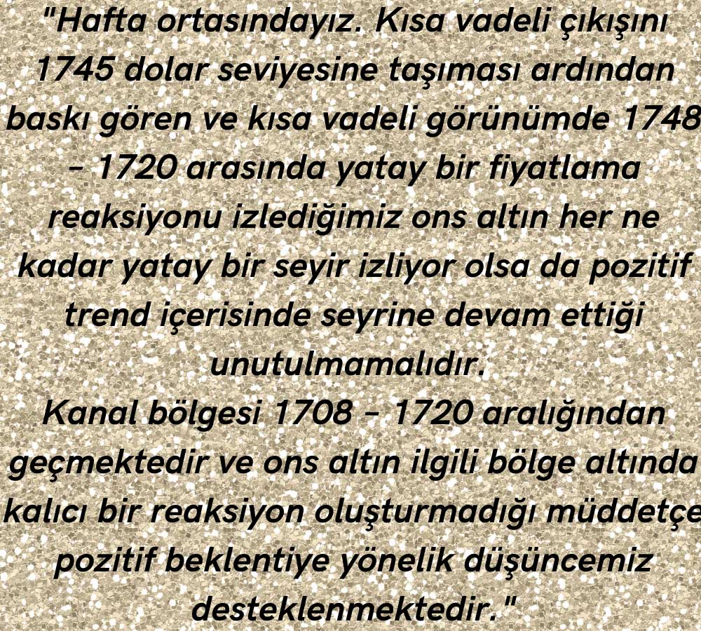 Ons Altın GCM Yatırım Analiz