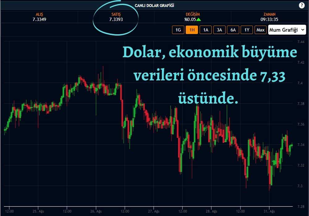 Dolar 7,33 Civarında Dolar 7,33 Civarında