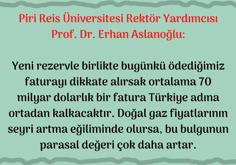 Piri Reis Üniversitesi Rektör Yardımcısı Prof. Dr. Erhan Aslanoğlu Açıklaması