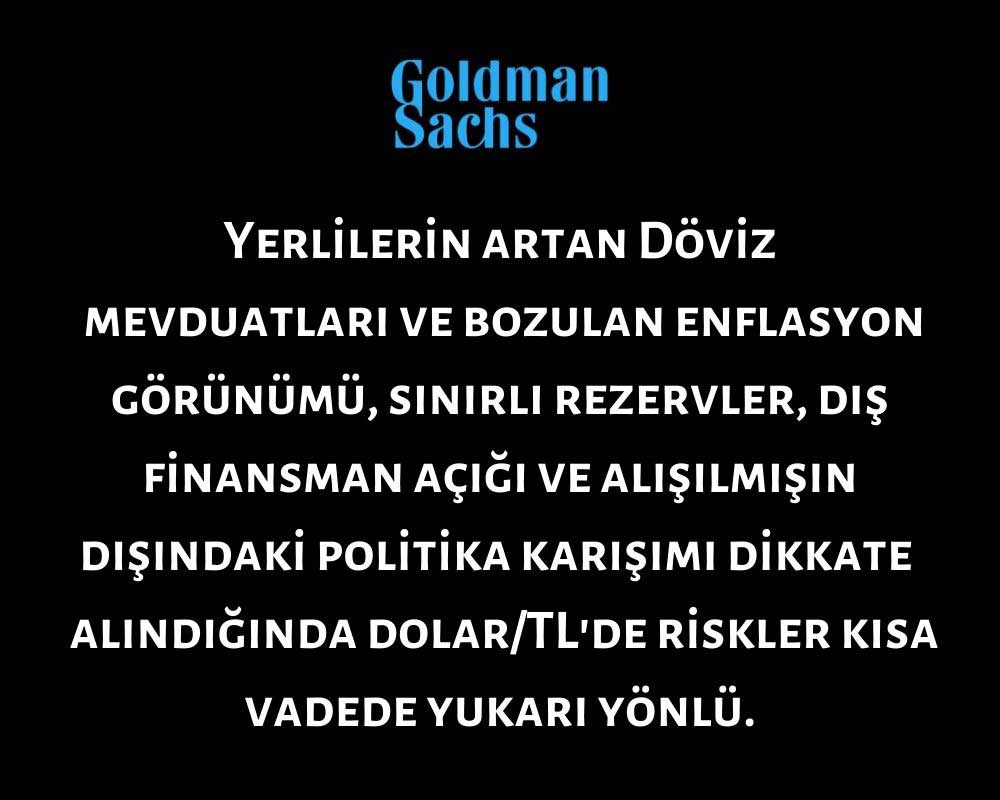 Goldman Dolar Yorumu