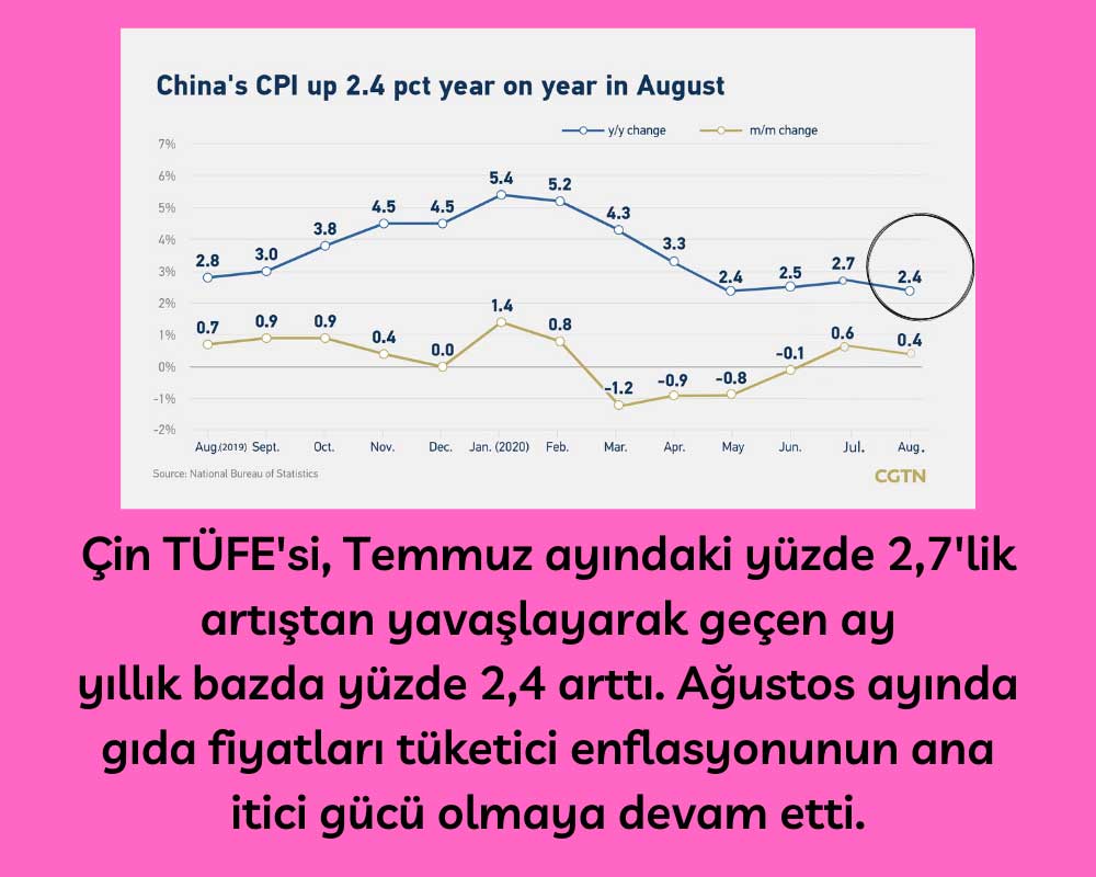 ÇİN TÜFE AĞUSTOS ÇİN TÜFE AĞUSTOS