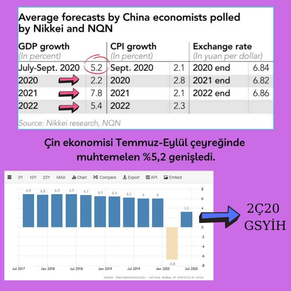 Çin GSYİH ve Nikkei Anketi 