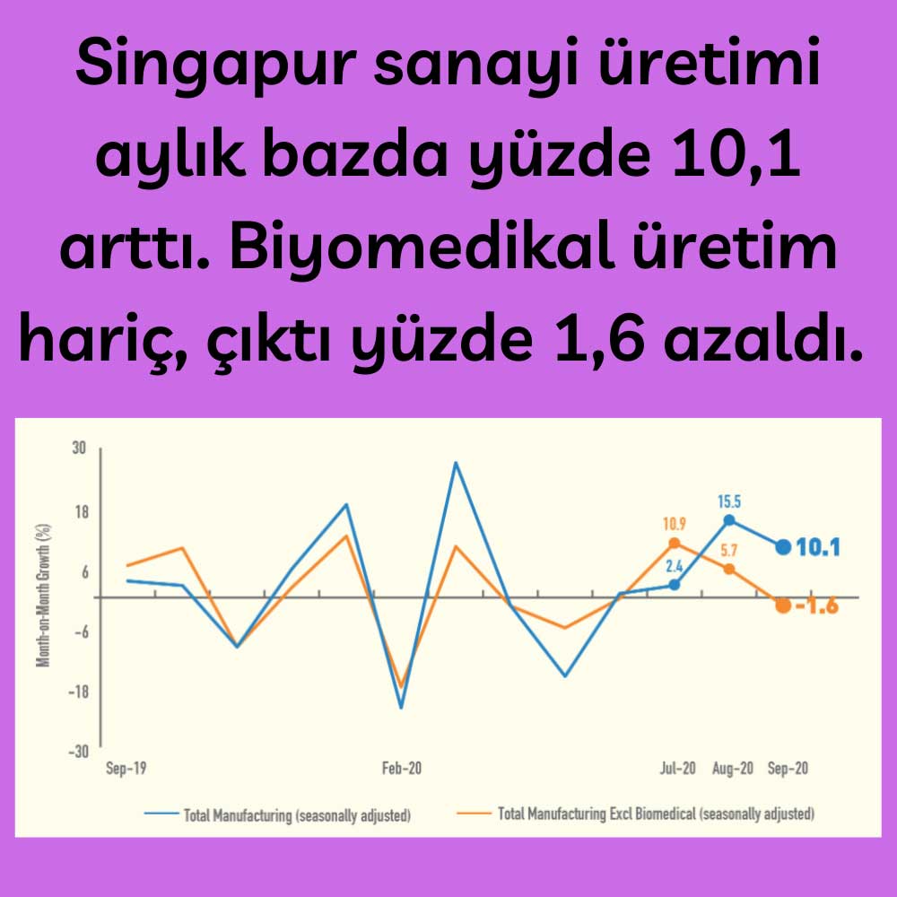 Singapur Sanayi Üretimi %10,1 Artış
