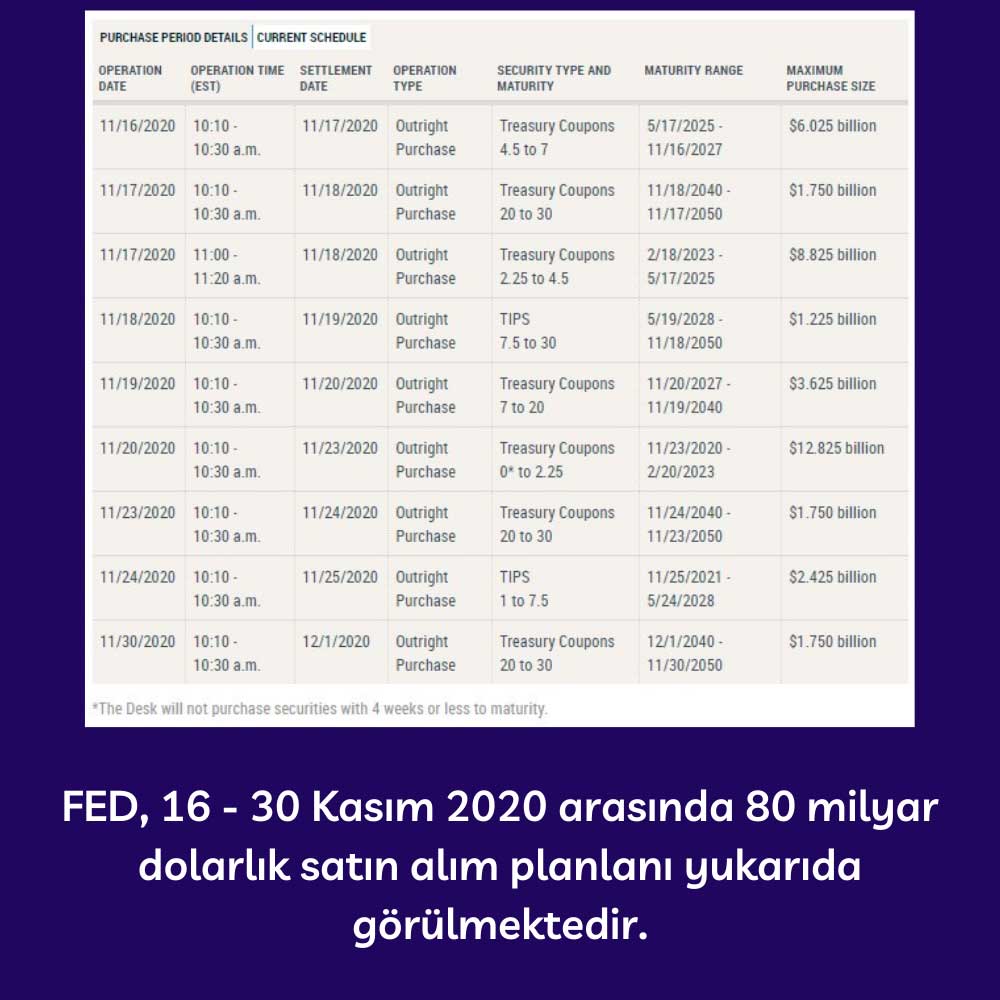 FED 80 Milyar Dolarlık Alım Programı FED 80 Milyar Dolarlık Alım Programı