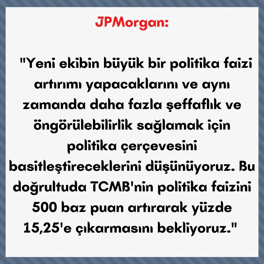 JPMorgan TL Yorumu