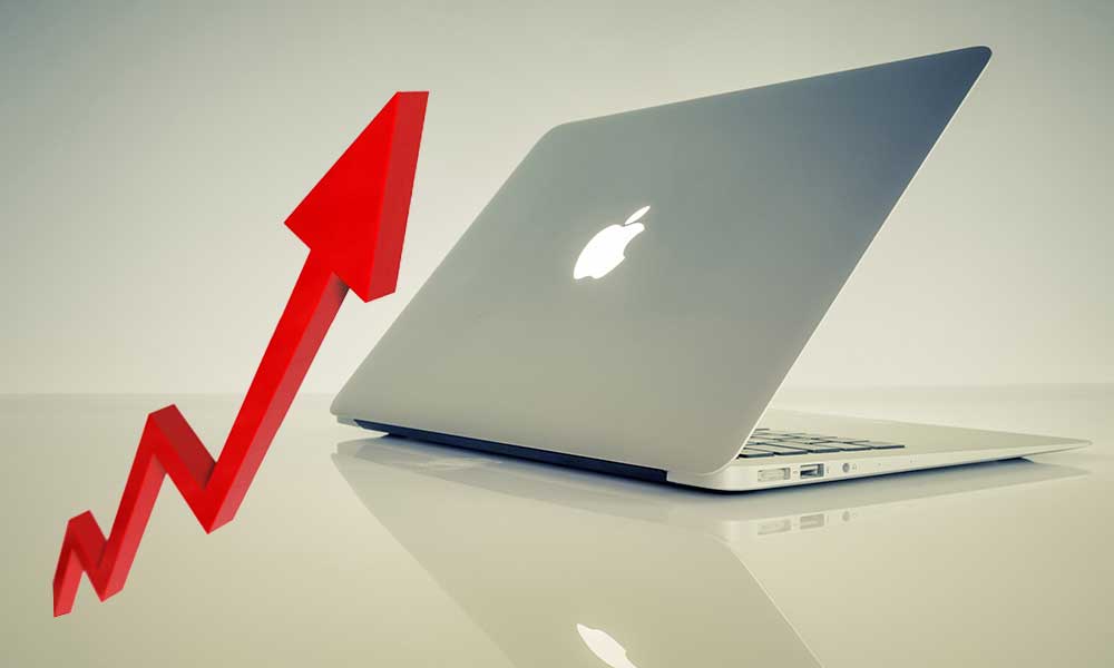 Apple Artan Mac Satışları ile PC Pazarındaki Payını Yükseltiyor