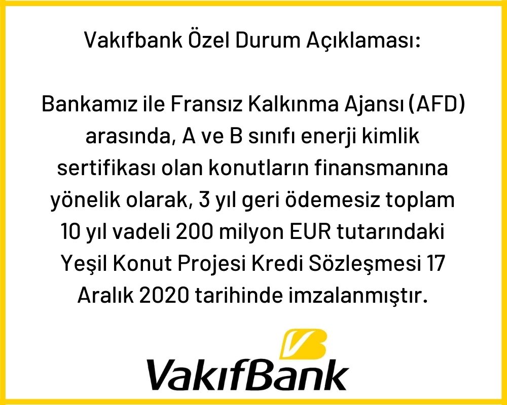 VakıfBank KAP Duyurusu VakıfBank KAP Duyurusu