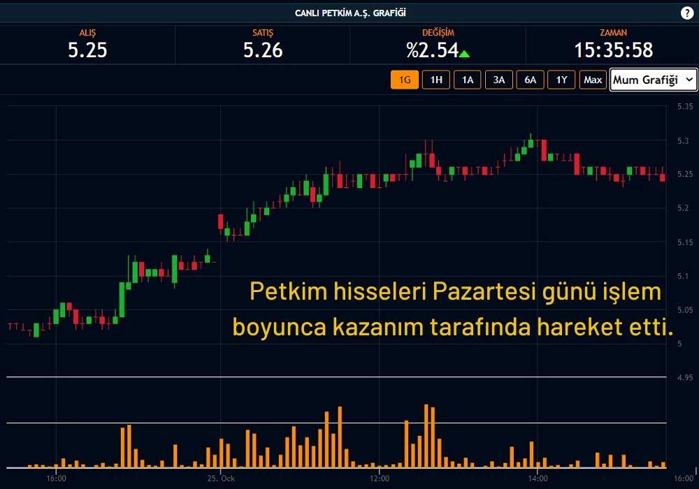 Petkim Hisse Performansı Petkim Hisse Performansı