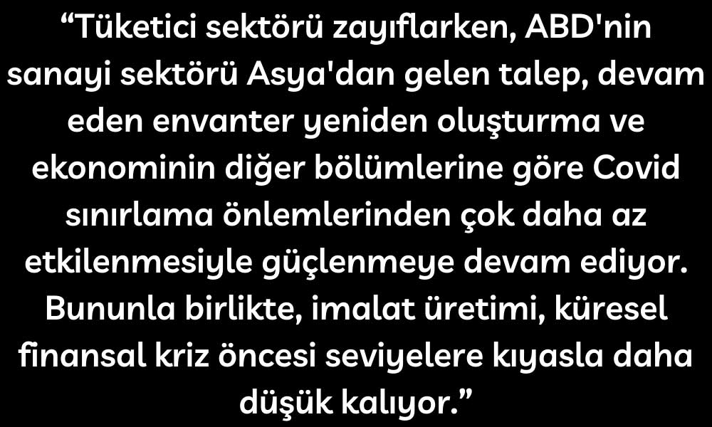 ING Ekonomisti ABD Sanayi Üretimi