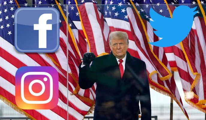Sosyal Medya Devleri ABD’deki Olaylar Sonrasında Trump’ın Hesaplarını Kilitledi