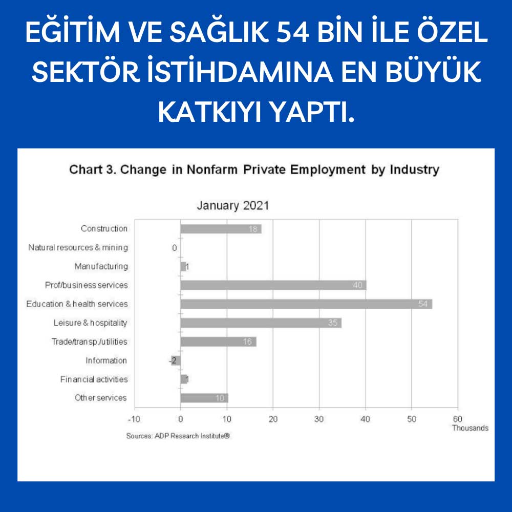 ABD Özel Sektör İstihdamı Ocak 2021 Sektörler ABD Özel Sektör İstihdamı Ocak 2021 Sektörler
