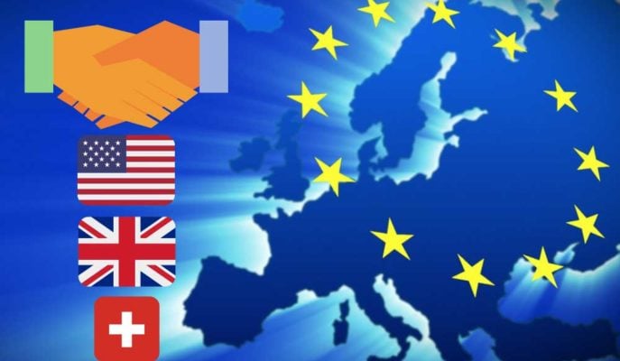 AB’nin 2019’da Lider Hizmet Ticareti Ortakları ABD-İngiltere-İsviçre Oldu