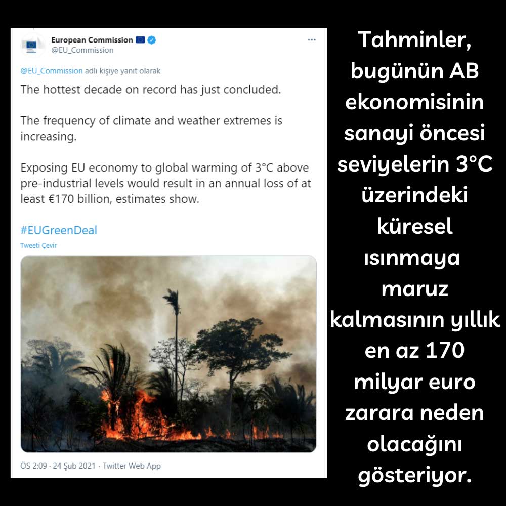 Tahminler AB Ekonomisi İklim 170 Milyar Euro Zarar Tahminler AB Ekonomisi İklim 170 Milyar Euro Zarar