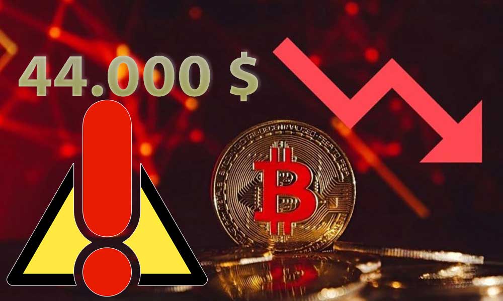Bitcoin için Kritik Destek 44 Bin Doların Altı Yeni Bir Düşüşü Tetikleyebilir