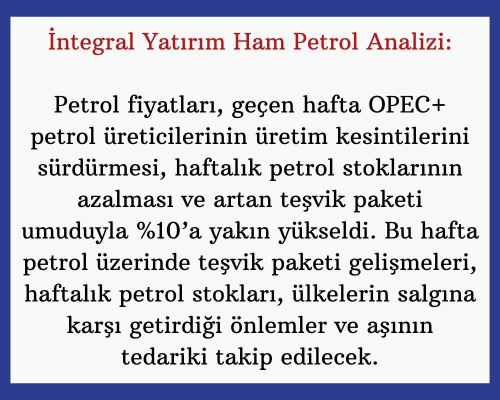 İntegral Yatırım Ham Petrol Analizi