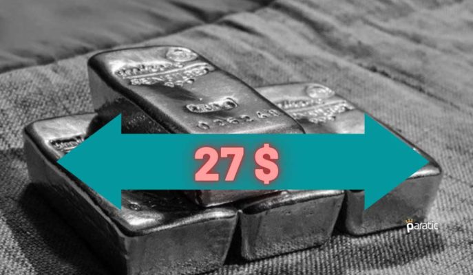 Ons Gümüş, Bir Süredir Takılı Kaldığı 27 Dolar Sınırını Aşamıyor