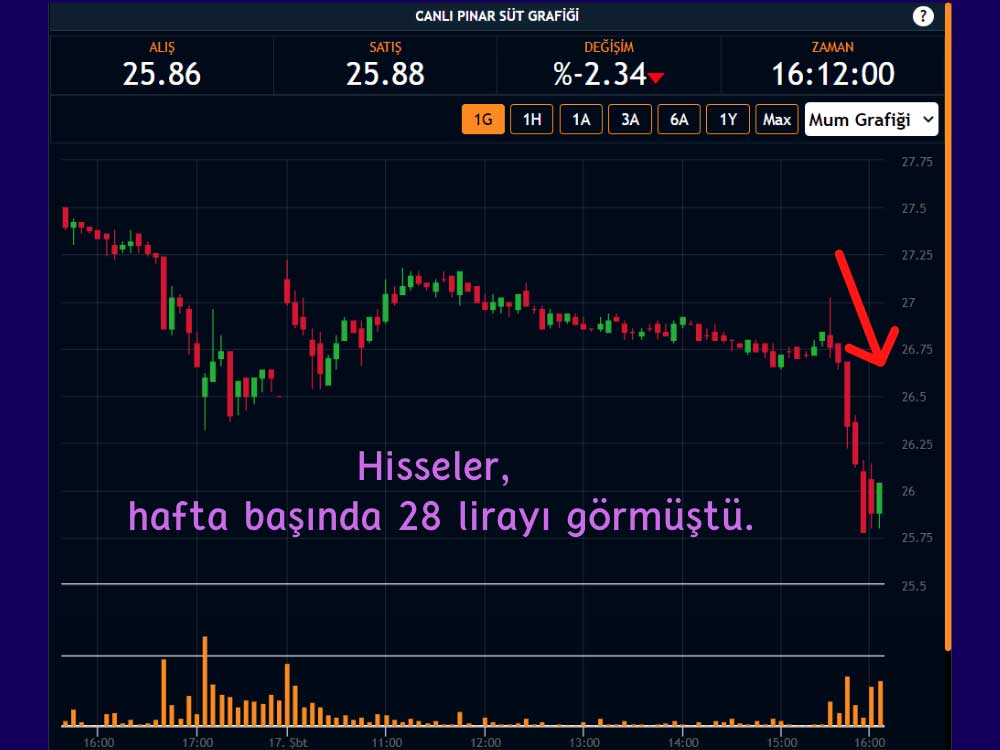 PNSUT Hisse 25 Lira Fiyatlanıyor PNSUT Hisse 25 Lira Fiyatlanıyor