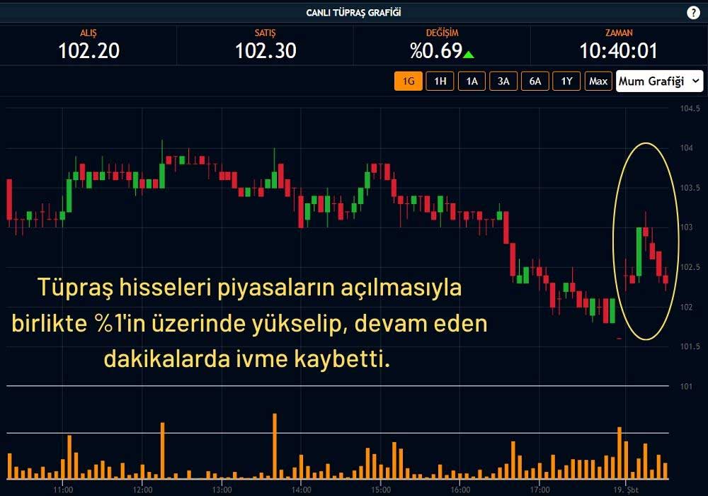 Tüpraş Hissesi 102 TL Tüpraş Hissesi 102 TL