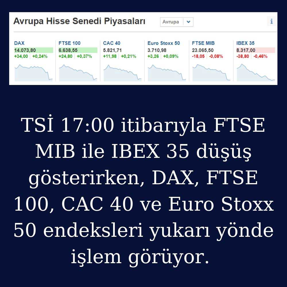 Avrupa Hisse Senedi Piyasaları Avrupa Hisse Senedi Piyasaları
