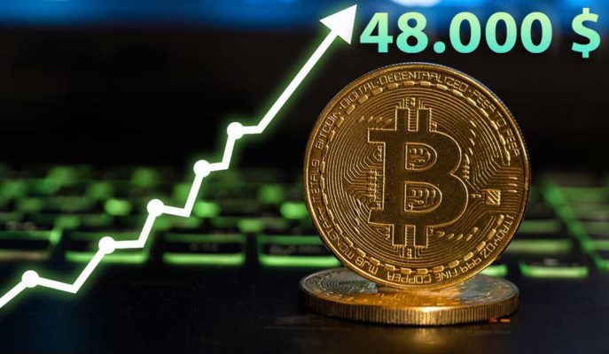 Bitcoin Mart Ayının İlk Gününde 48 Bin Dolar Seviyesini Aştı Bitcoin Mart Ayının İlk Gününde 48 Bin Dolar Seviyesini Aştı