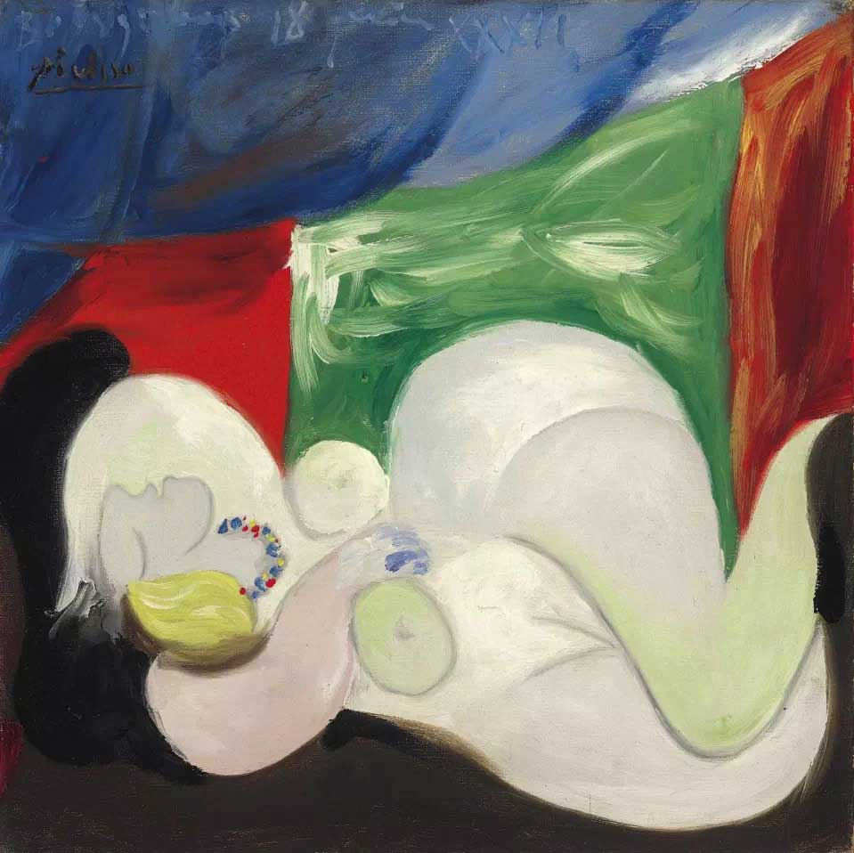 "Femme nue couchée au collier", Pablo Picasso, 1932