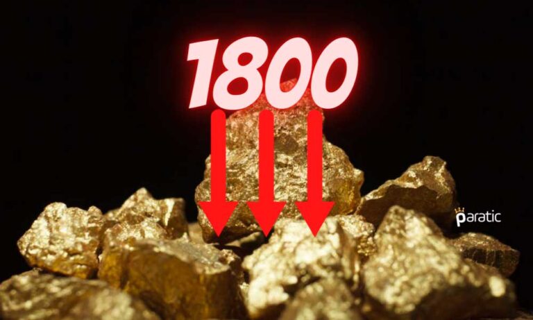 Ons Altın Yaklaşık 1,5 Ay Sonra 1800 Dolardan Geriledi