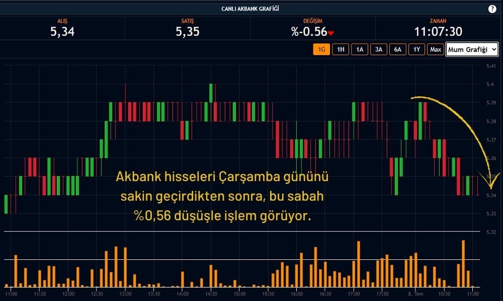 Akbank Hisseleri %0,56 Ekside Akbank Hisseleri %0,56 Ekside
