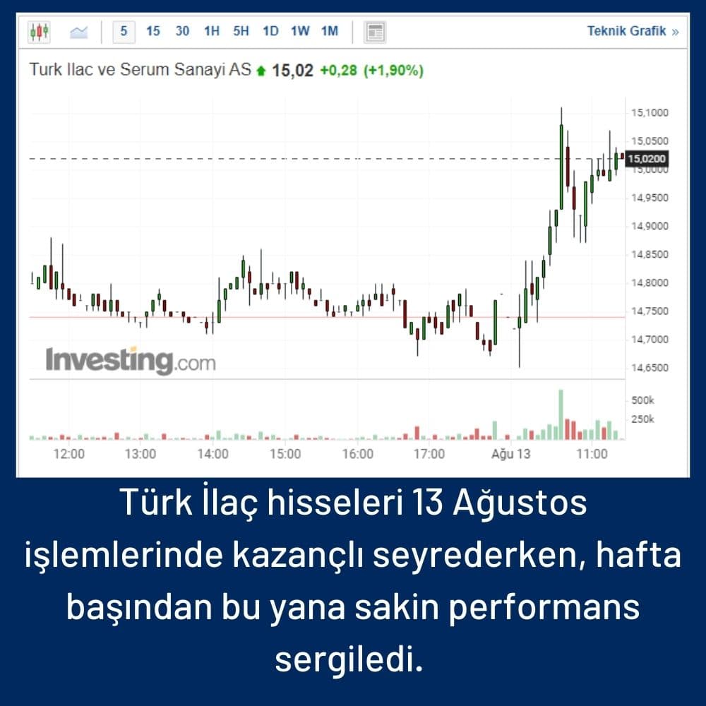 Türk İlaç Hisseleri %2 Artıda