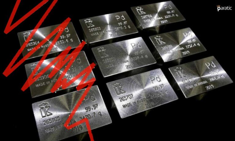 Paladyum Artıya Geçse de 15 Ayın Düşüklerinden Kurtulamıyor
