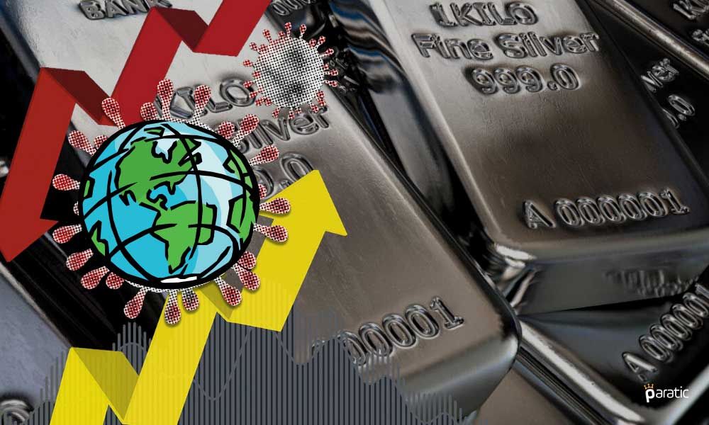 Enflasyon Endişeleriyle Pozitif Fiyatlanan Gümüş 1,5 Ayın Yükseğinde