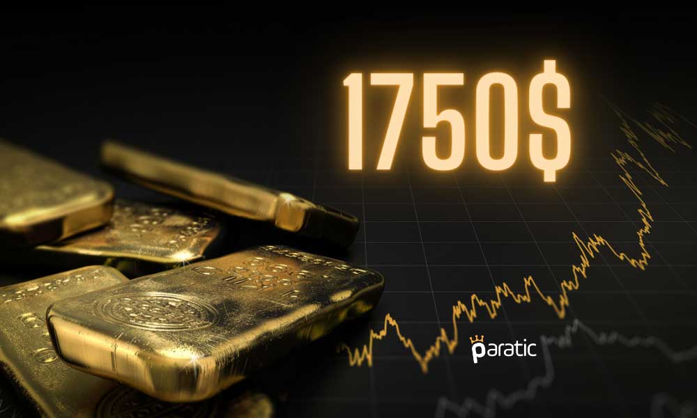 Ons Altın Haftalık Zirveyi Gördükten Sonra 1750 Dolara Doğru İlerliyor