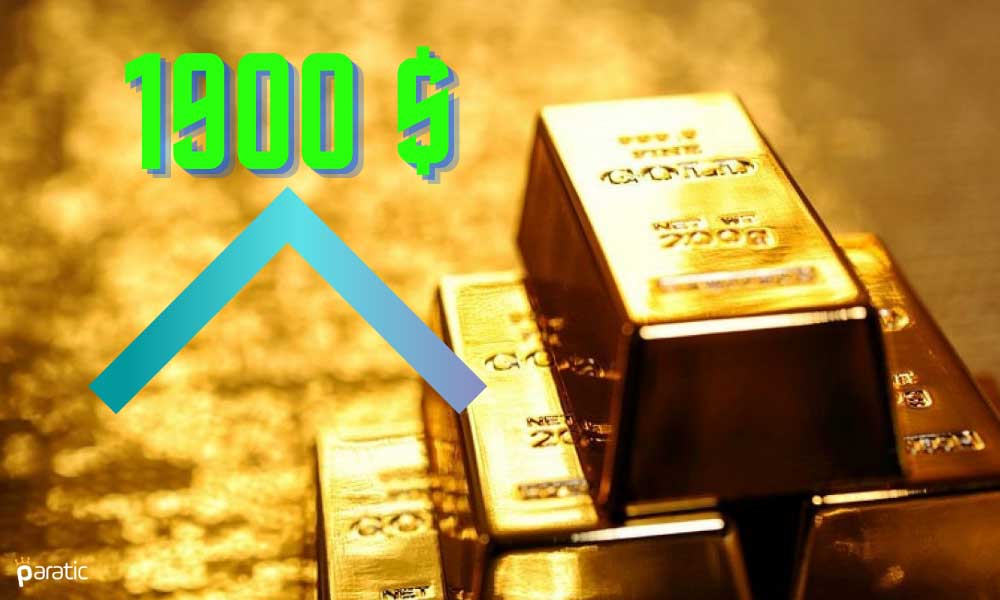 Haftalık %2 Artan Ons Altının 1900 Doları Kırması Bekleniyor
