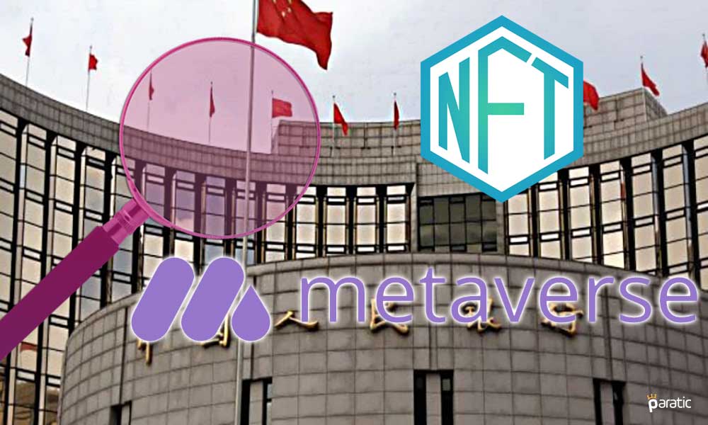 Çin Merkez Bankası Metaverse ve NFTleri İzlemek İstiyor