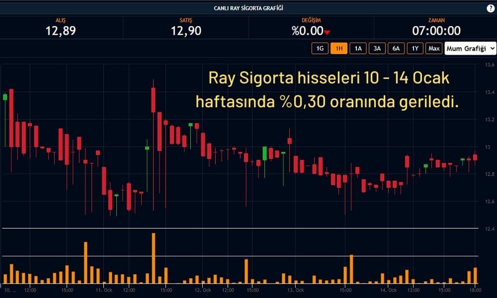 Ray Sigorta Hisseleri 12,90 TL Ray Sigorta Hisseleri 12,90 TL