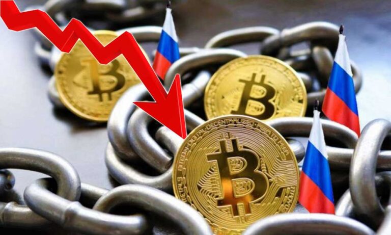 Bitcoin Rusya’ya Yönelik Sert Yaptırımlar Sonrası Düşüyor
