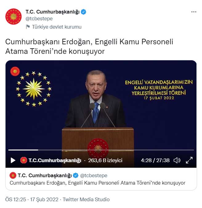 Erdoğan Açıklama 